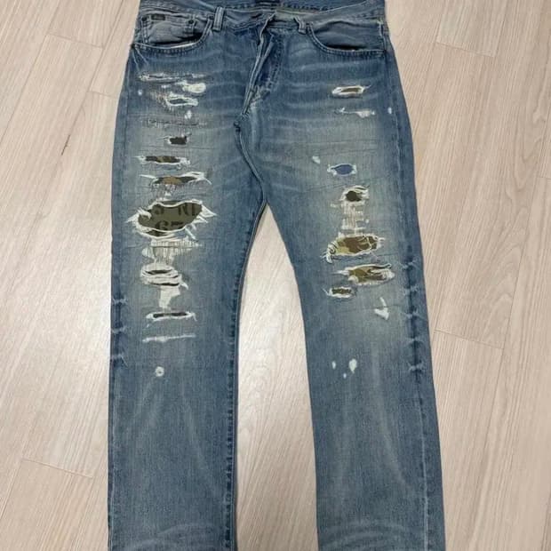 폴로랄프로렌 디스트로이드 밀리터리 데님 팬츠