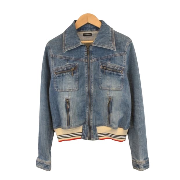 빈티지 데님 집업 자켓