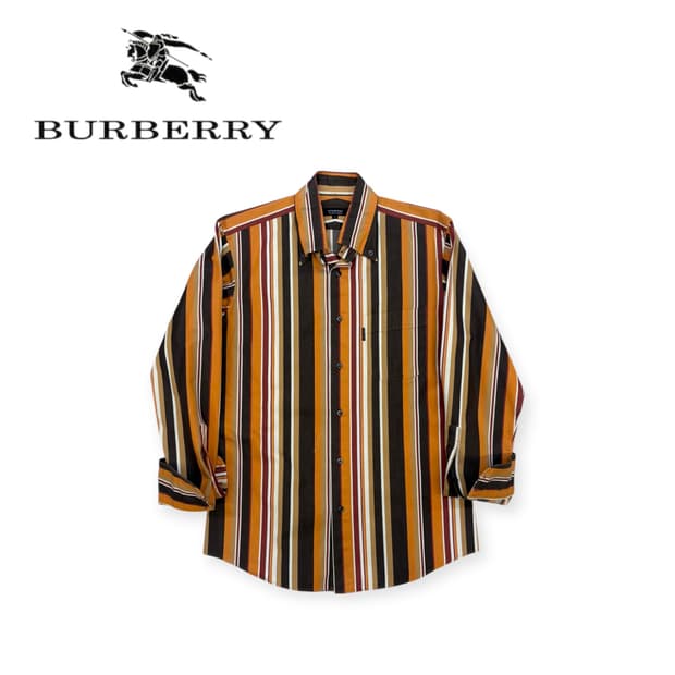 버버리 블랙라벨 스트라이프 셔츠 