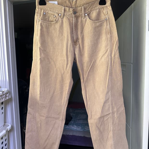 [3] 타일레 베이지 커브드 데님 팬츠
