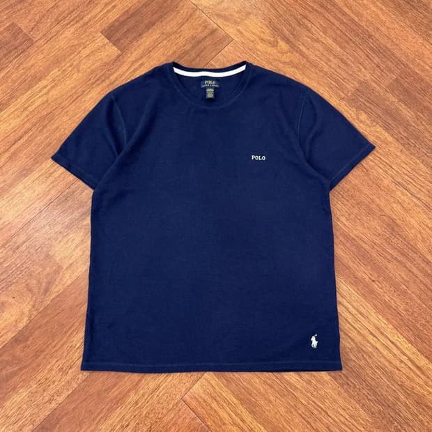XL 폴로 랄프로렌 네이비 와플 반팔 티셔츠