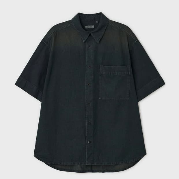 벨리에 시티노마드 데님 숏 슬리브 셔츠