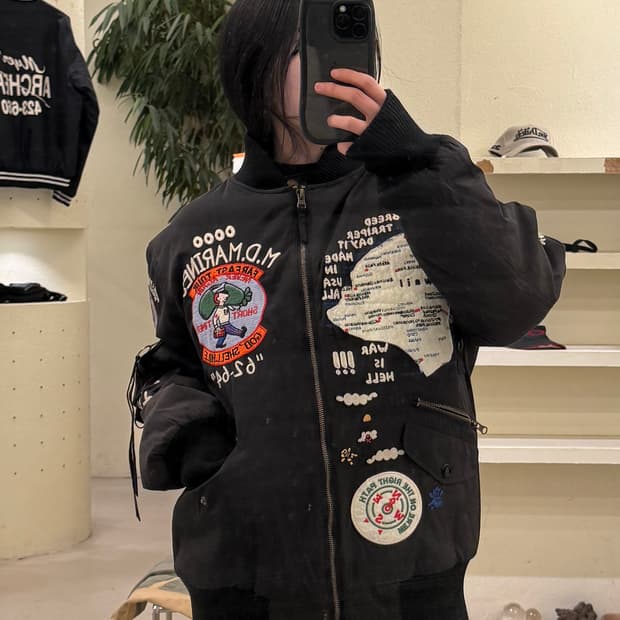 빈티지 패치워크 ma-1 U169