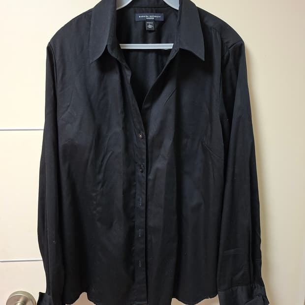 [여성] 바나나리퍼블릭 정품 블랙 셔츠 L사이즈