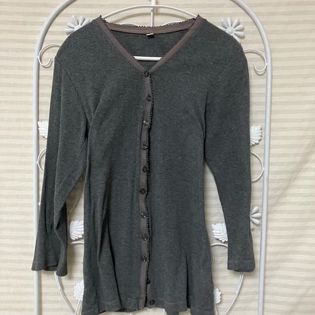 차콜 레이스 가디건601 