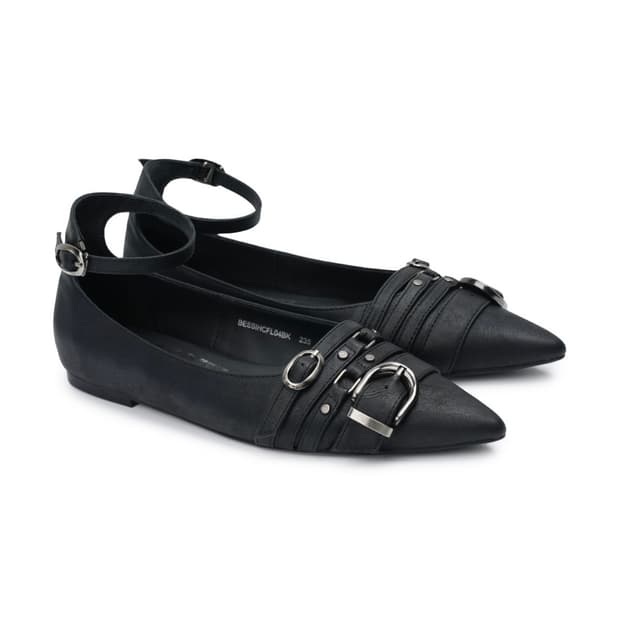 (미개봉)스틸레토 플랫 r. 904 steletto flats black