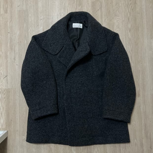 RRACE 레이스 여성 오버핏 울 코트 FREE 