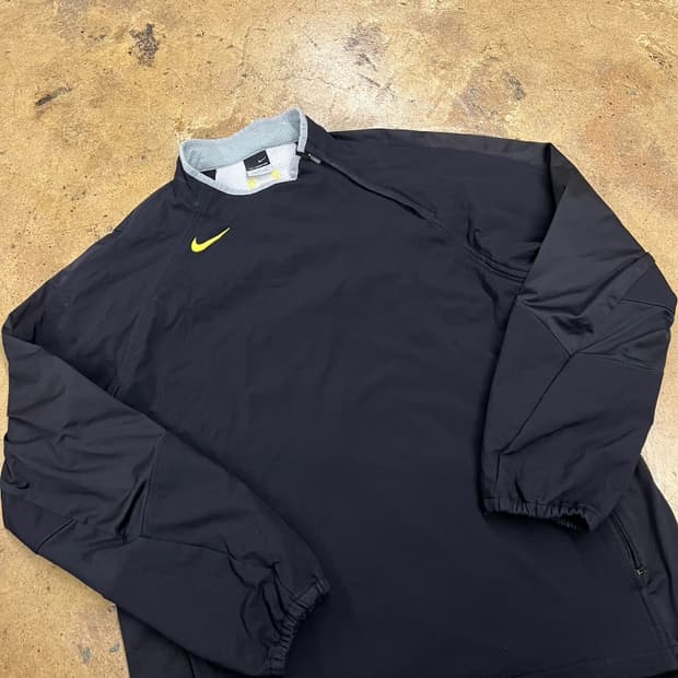 [정품/XL] 나이키 블랙 바람막이 하프집업 b16
