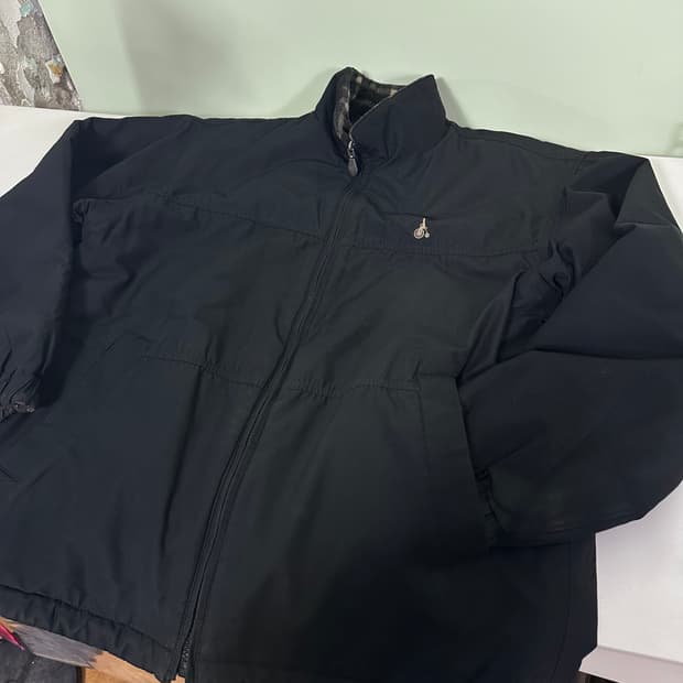 105 빈폴 블랙 리버시블 양면 후리스 점퍼