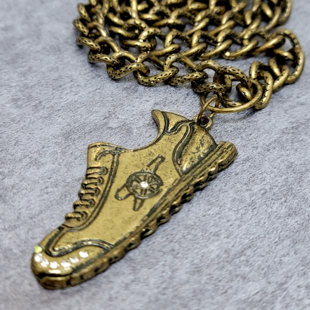 vintage sneakers necklace