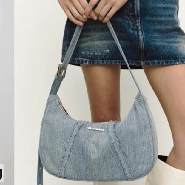 필인더블랭크 데님 호보백 (단종)