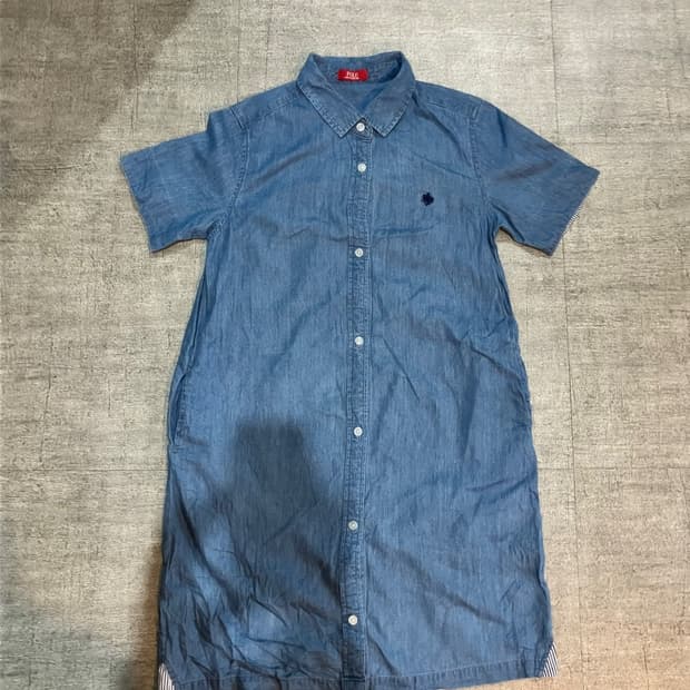 Polo 폴로랄프로렌 반팔 데님 롱원피스