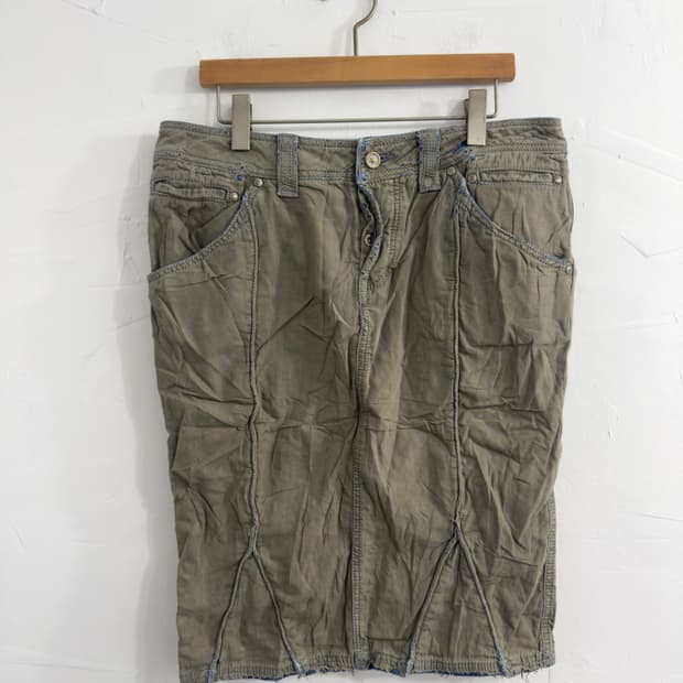 masculo grunge midi skirt