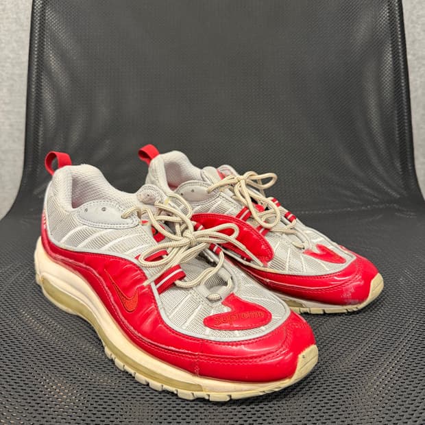 슈프림x나이키맥스 98 바시티 레드