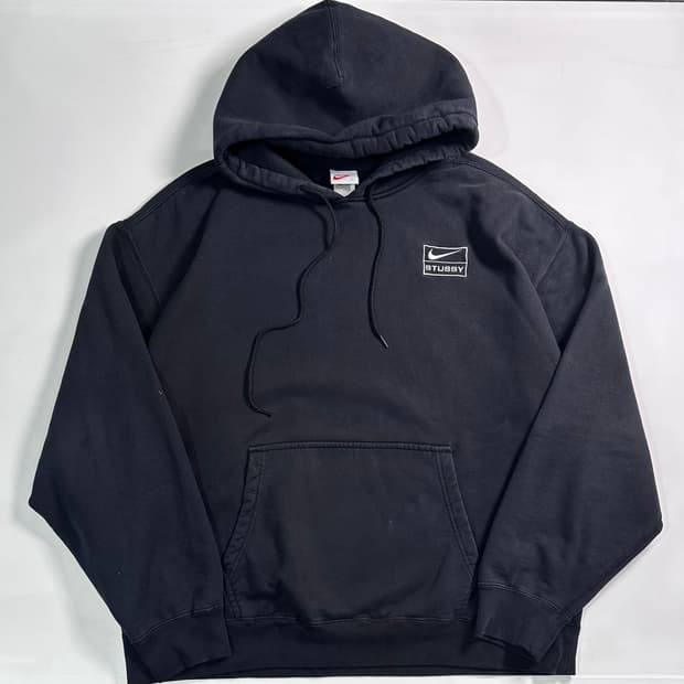 이키x스투시 NRG 워시드 풀오버 후드티 