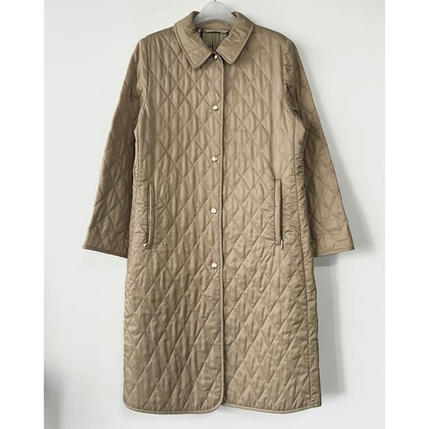 버버리런던 퀼팅 롱 자켓