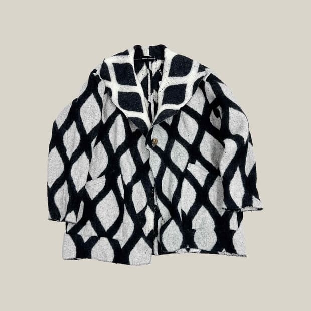 빈티지 패턴 코트 