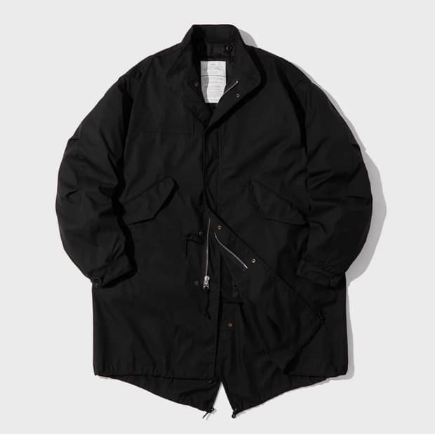 아웃스탠딩 m65 피쉬테일 파카 블랙 m사이즈