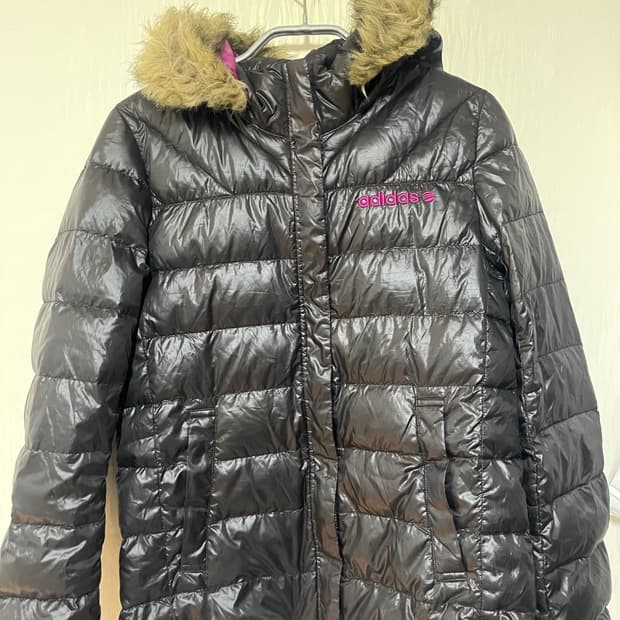 빈티지 아디다스 퍼경량패딩
