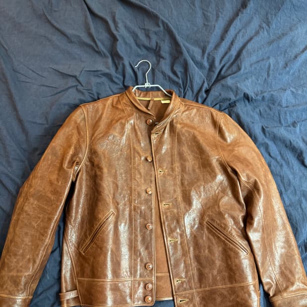 Lvc 아인슈타인 멘로 코삭 레더 자켓 M