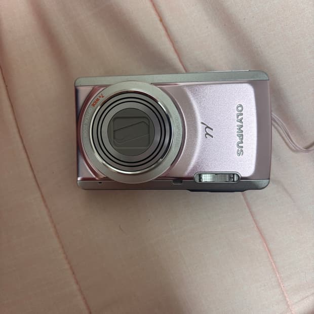 올림푸스 뮤 디카 7040 핑크색