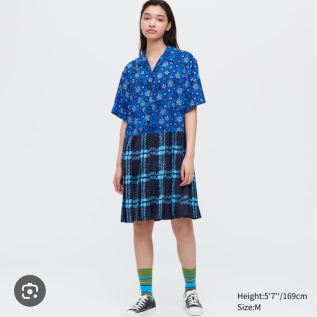 유니클로x마르니 여성 패턴 원피스_XL
