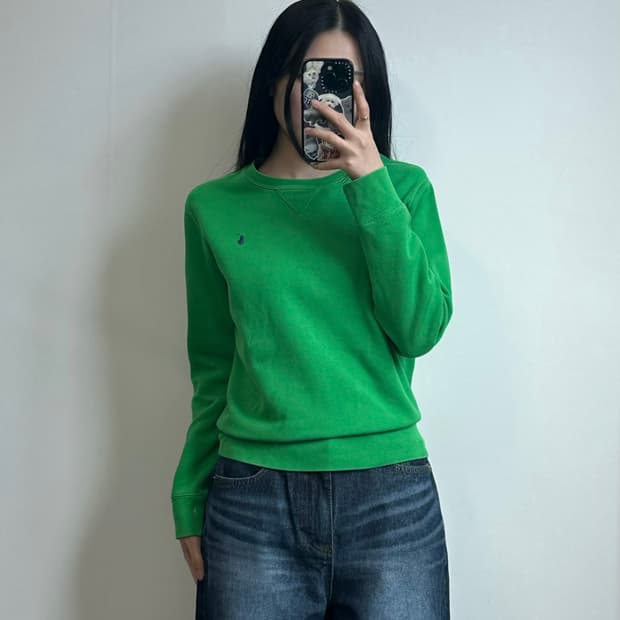 폴로 랄프로렌 QR 신형 그린 맨투맨