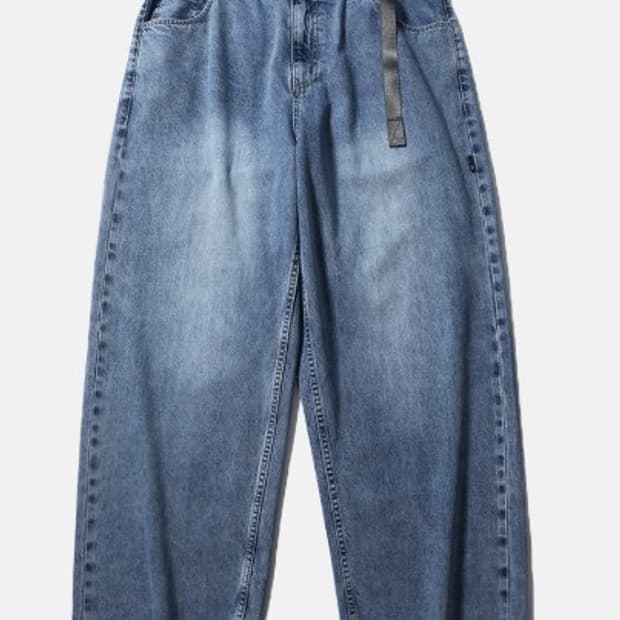 [SS25] WIDE 6P BELTED DENIM PANTS / USED