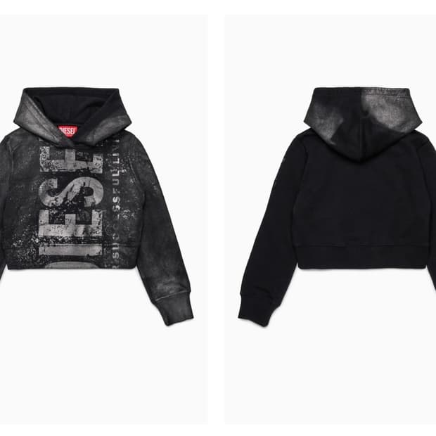 디젤 주니어 25FW 맥시로고 후드