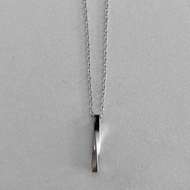 베이직 직사각 체인 목걸이 