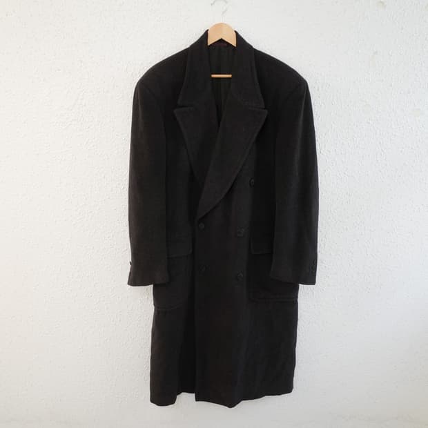 90s Givenchy gentleman long Coat 46