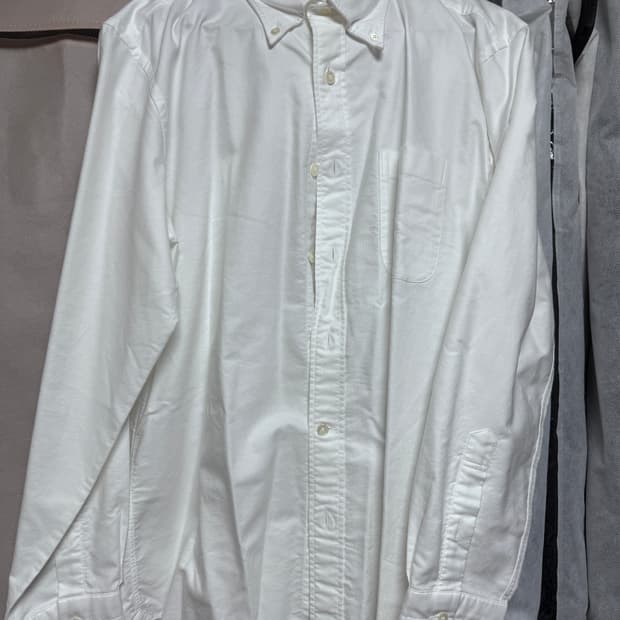 프로드셔츠 d-300 옥스포드 셔츠 화이트, 블루 m(컴포트48)