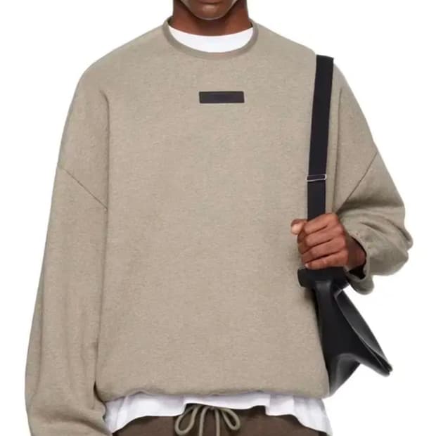 피오갓 에센셜 헤더그레이 스웻셔츠 L