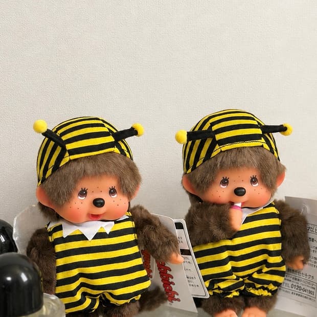 몬치치 50주년 전시회 한정 꿀벌 인형