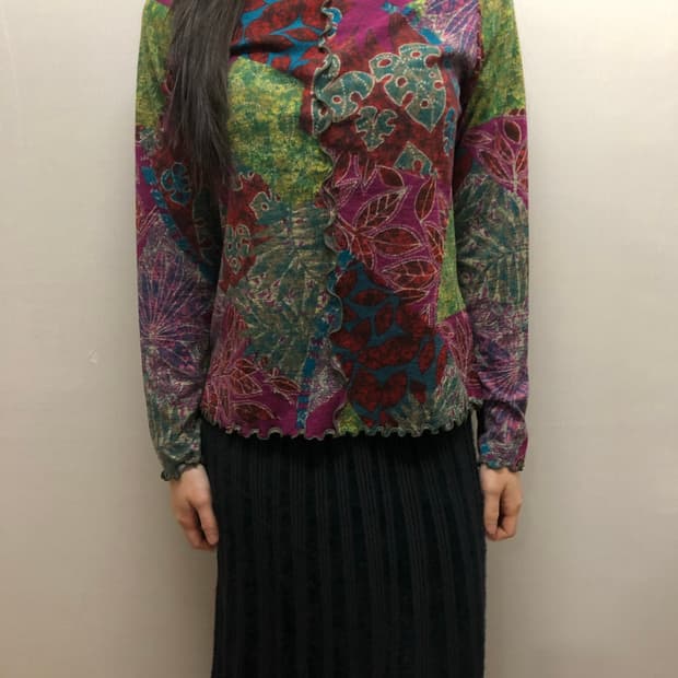 빈티지 믹스 컬러 오리엔탈 탑