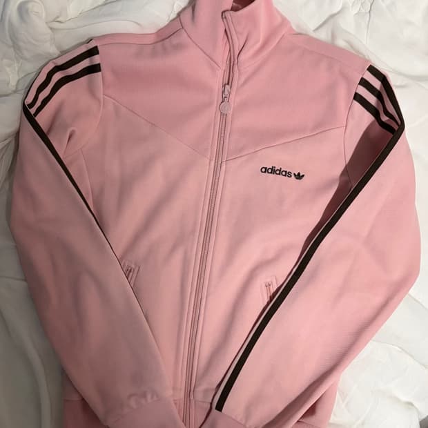 **희귀**아디다스 핑크브라운 져지 S