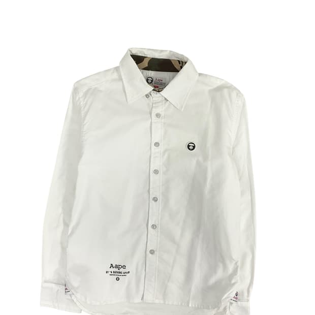 Aape 카모 화이트 셔츠 (m)