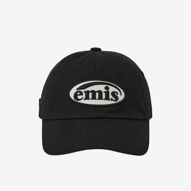 이미스 톤온톤 와펜 볼캡 모자 블랙