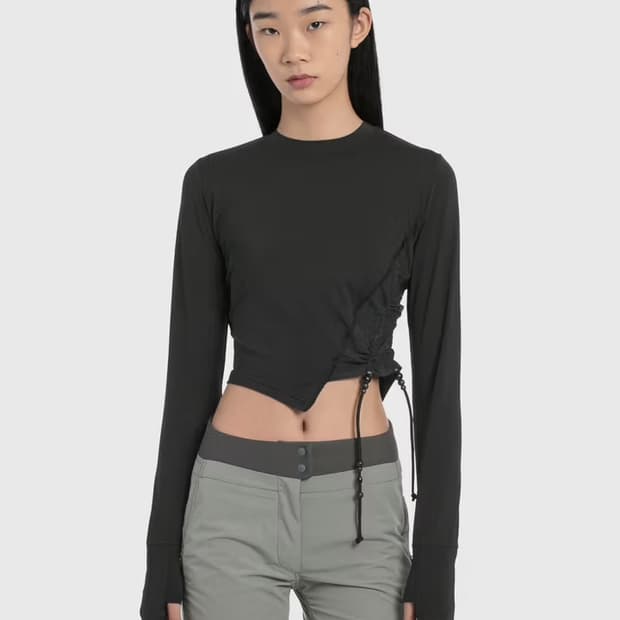 혜인서 트위스트 긴소매 탑