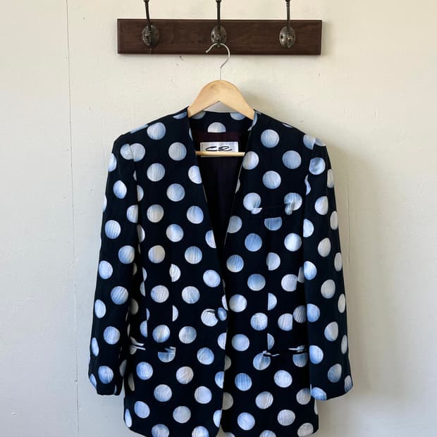 90‘s C2 Paris Made in France 타이다이 도트 자켓