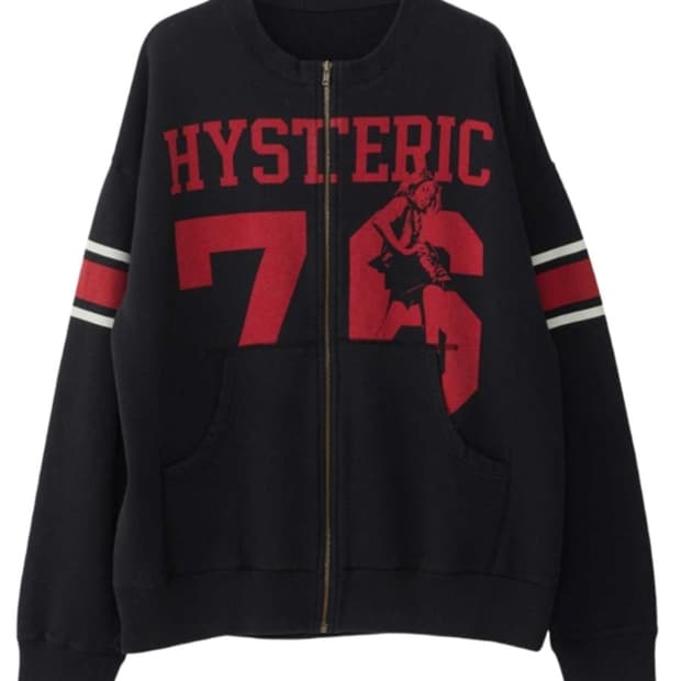 제니 히스테릭 글래머 히스테릭 76 오버사이즈 점퍼 블랙