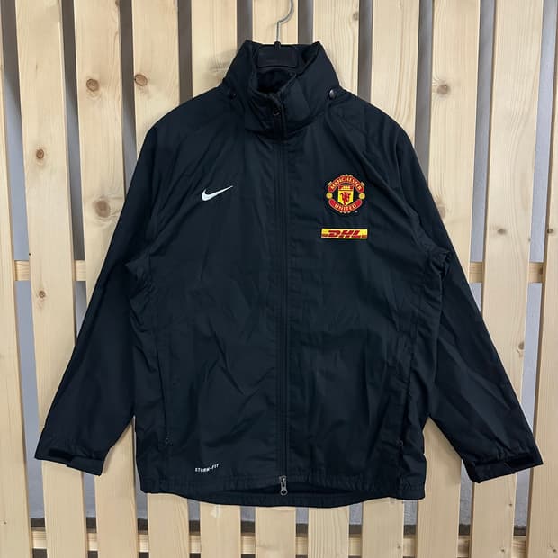 (L) 나이키 맨유 맨체스터 유나이티드 스톰핏 블랙 바람막이 자켓