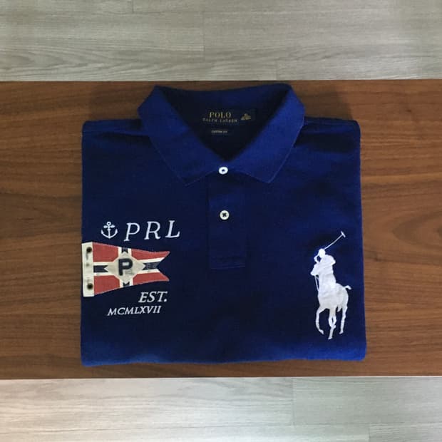 폴로 빅포니 노르웨이 반팔 럭비티 네이비