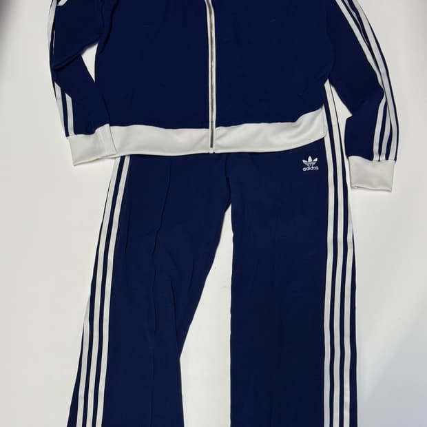 최신!! 여성 아디다스 24년도 오리지널 져지 트랙탑 세트 네이비