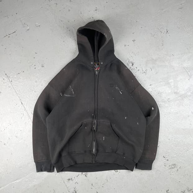 빈티지 USA 올림픽 페인트 스플래터 후드집업