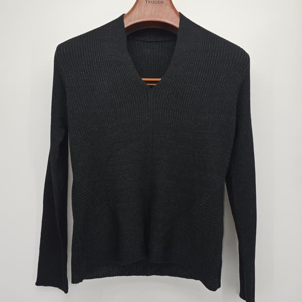 일본빈티지 펄 니트 브이넥 니트