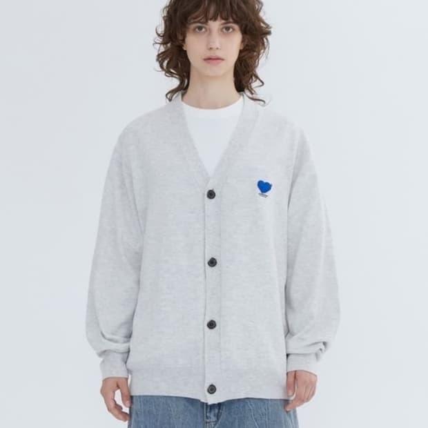 (A2) 아더에러 22SS 트윈하트 로고 가디건 오트밀