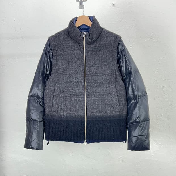 08서커스 다크 그레이 투웨이 도킹 울 패디드 자켓