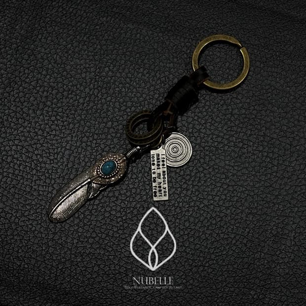 🌗 Turquoise vintage keyring / 터키석 키링