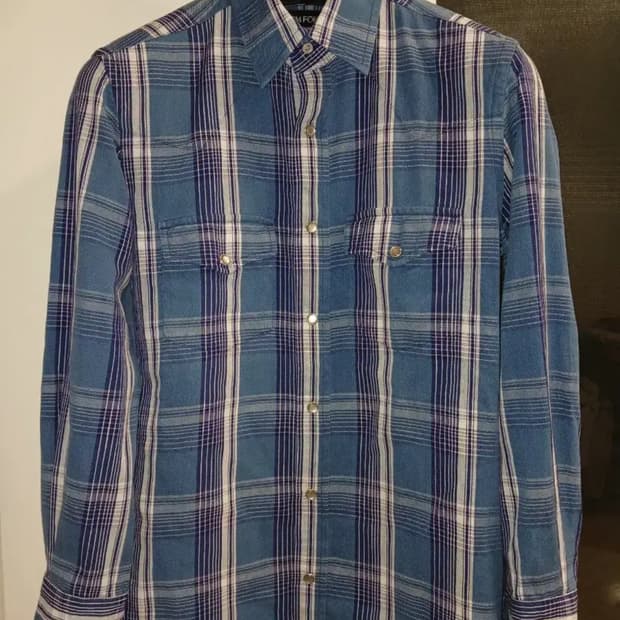 TOM FORD COTTON WESTERN PLAIDS SHIRTS
